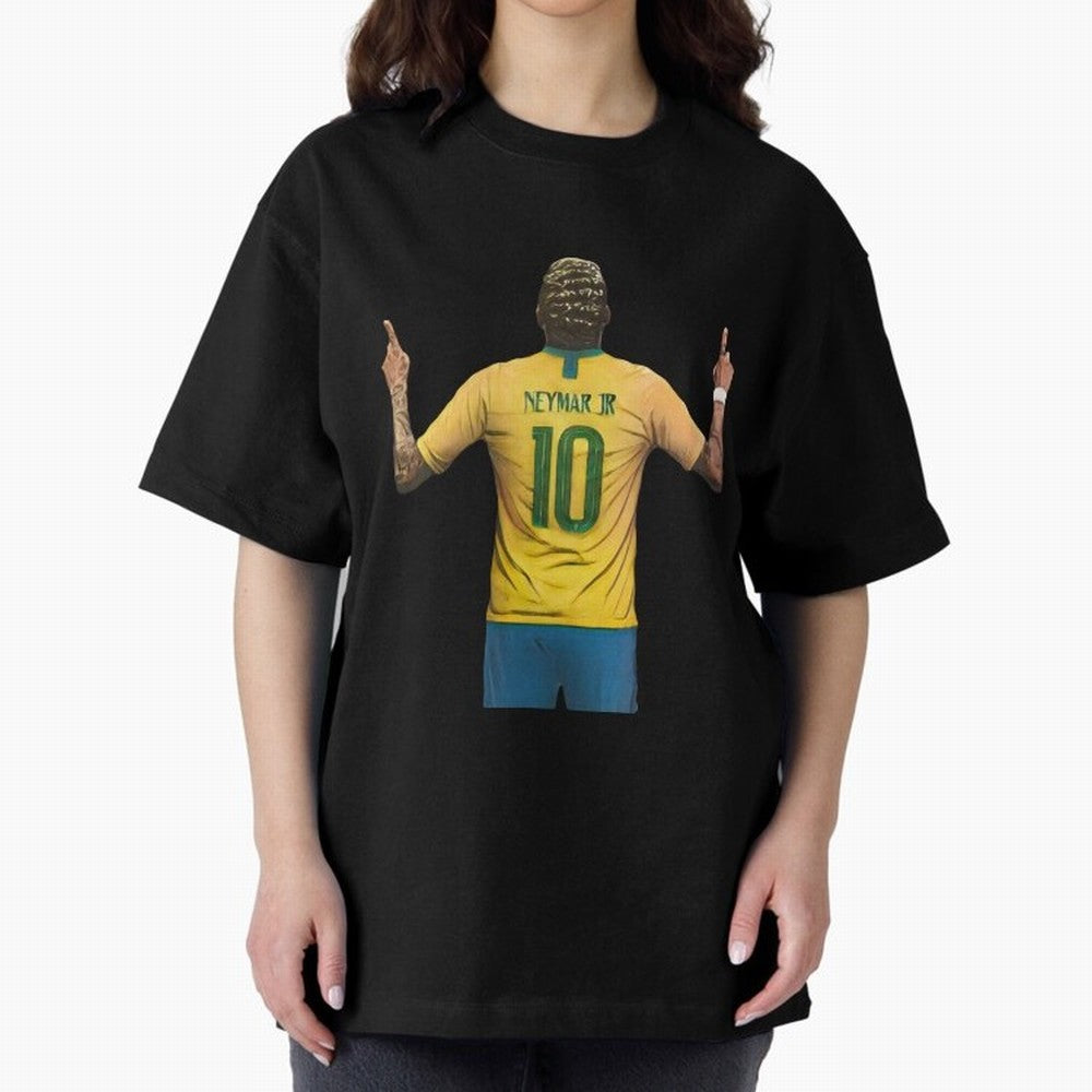 neymar jr Oversized T-Shirt Stand with Global Football Passion for FIFA World Cup 2026 Group Stage, Inspired by Messi, CR7 and Mbappe, Portugal, Football Festival Excitement, Trophy Ambitions, Country Rivalries and Star Player Buzz; Ideal for