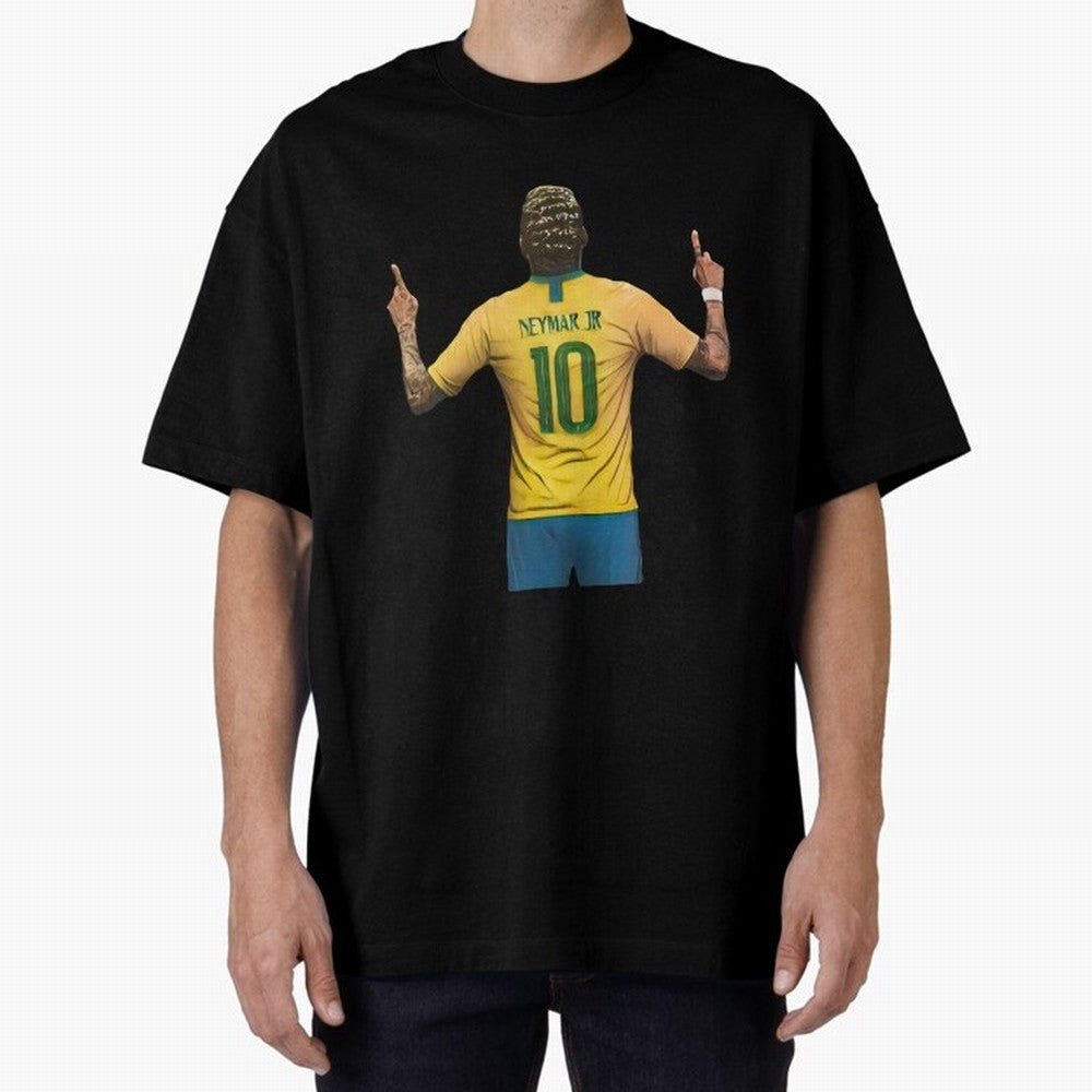 neymar jr Oversized T-Shirt Stand with Global Football Passion for FIFA World Cup 2026 Group Stage, Inspired by Messi, CR7 and Mbappe, Portugal, Football Festival Excitement, Trophy Ambitions, Country Rivalries and Star Player Buzz; Ideal for