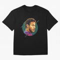 Geometric Neymar Classic T-Shirt Honor the Beautiful Game during Global Football Passion for FIFA World Cup 2026 USA Canada Mexico, with Neymar, Haaland and Cristiano Ronaldo, France, Retro Football Energy, Iconic Rivalries, Trophy Chase Drama and
