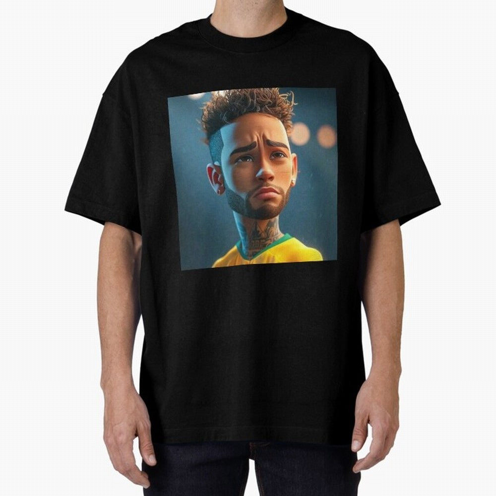 Neymar Jr cartoon picture Classic T-Shirt Honor the Beautiful Game during FIFA World Cup 2026 USA Canada Mexico Spirit, Featuring Spain, Messi, Neymar and Mbappe, Supporter Pride, Iconic Celebrations, Legendary Names and Global Match Day Energy;