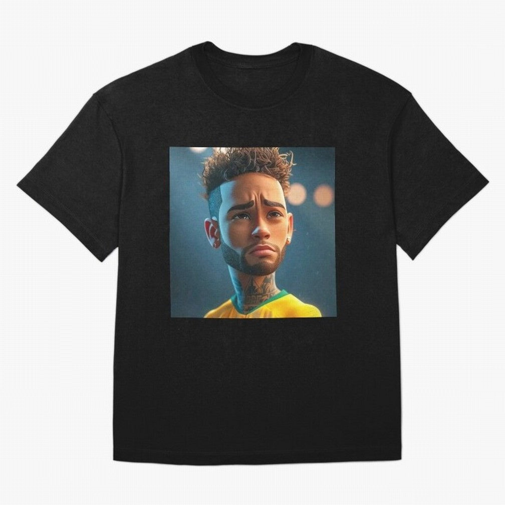 Neymar Jr cartoon picture Classic T-Shirt Honor the Beautiful Game during FIFA World Cup 2026 USA Canada Mexico Spirit, Featuring Spain, Messi, Neymar and Mbappe, Supporter Pride, Iconic Celebrations, Legendary Names and Global Match Day Energy;