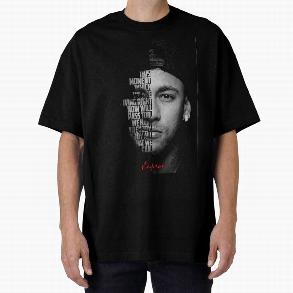 Black and white Neymar Jr quote. Classic T-Shirt Enjoy Global Football Passion for FIFA World Cup 2026 USA Canada Mexico, Driven by Haaland, France and Portugal, Football Passion, Legendary Performances, Festival Vibes and Supporter Community;