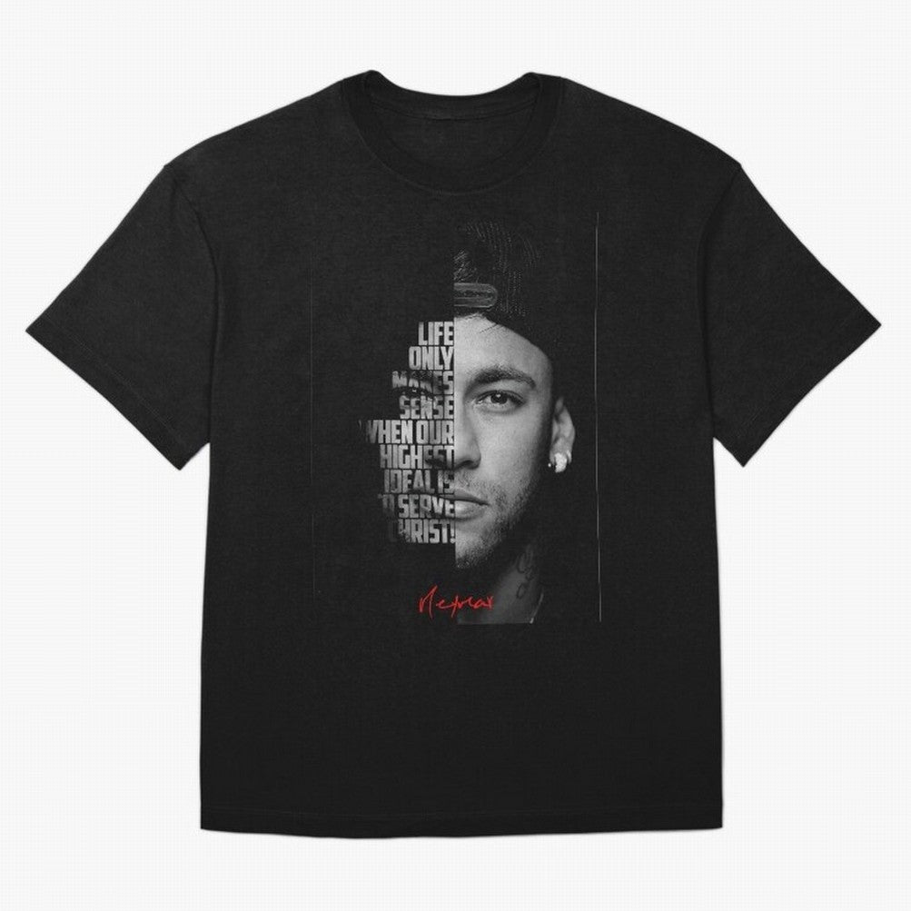 Black and white Neymar Jr quote. Classic T-Shirt Represent FIFA World Cup 2026 USA Canada Mexico for Fans of Mbappe and Brazil, Portugal and Argentina, Bringing Goal Celebration Energy, Supporter Heritage, Football Icons and Worldwide Tournament