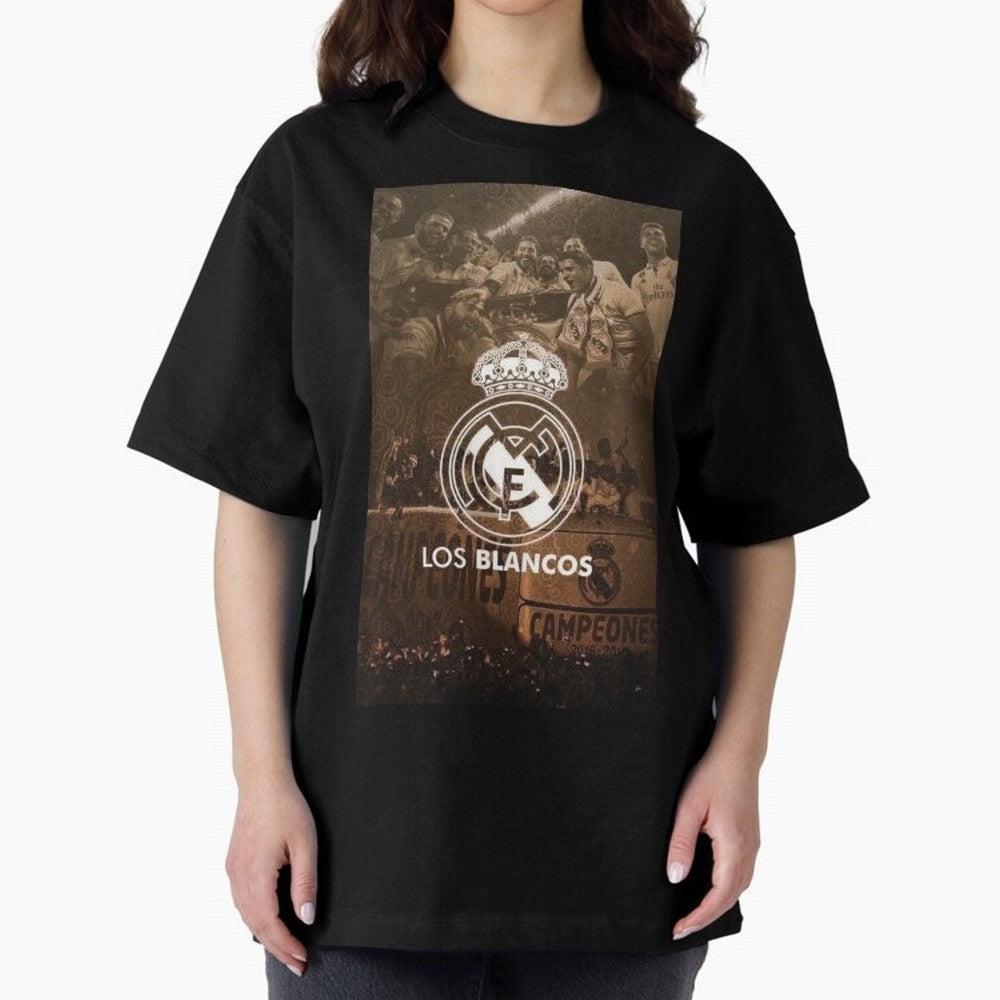 King Madrid Oversized T-Shirt Celebrate Every Goal in Match Day Hype around FIFA World Cup 2026 USA Canada Mexico, Haaland and Mbappe, Brazil, Portugal and Argentina, Tournament Hype, Historic Matchups, Family Viewing Parties and Global Sports