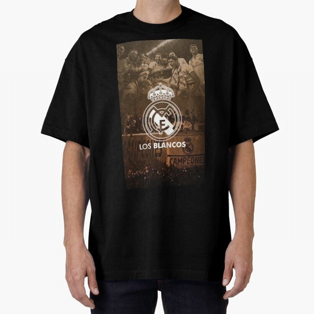 King Madrid Oversized T-Shirt Celebrate Every Goal in Match Day Hype around FIFA World Cup 2026 USA Canada Mexico, Haaland and Mbappe, Brazil, Portugal and Argentina, Tournament Hype, Historic Matchups, Family Viewing Parties and Global Sports