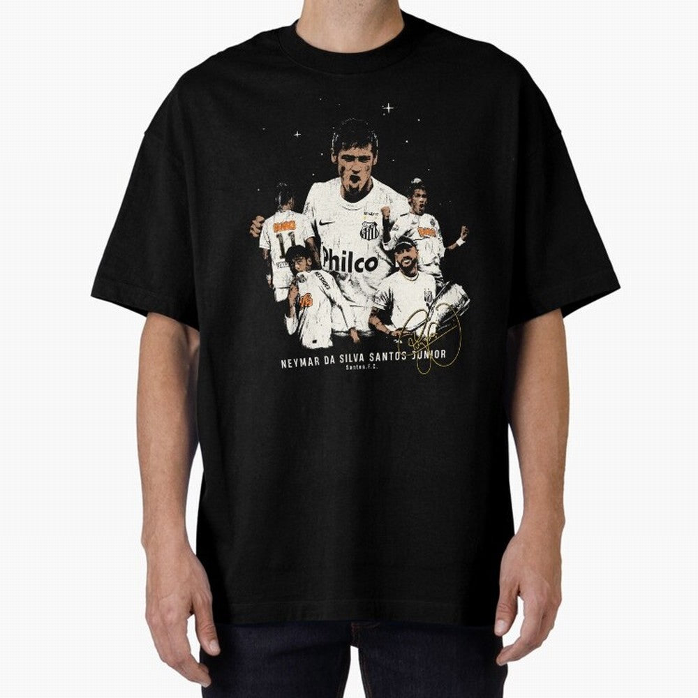 Neymar Illustration Classic T-Shirt Enjoy Match Day Hype around FIFA World Cup 2026 Group Stage, CR7 and Messi, France and Portugal, Champion Mindset, Group Stage Buzz, Knockout Tension and Passionate Fan Culture; Great for Supporters Who Love