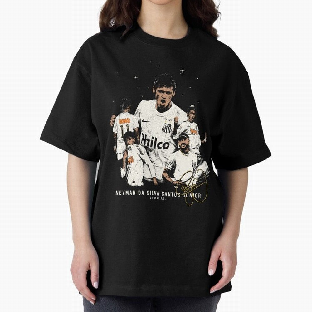 Neymar Illustration Classic T-Shirt Enjoy Match Day Hype around FIFA World Cup 2026 Group Stage, CR7 and Messi, France and Portugal, Champion Mindset, Group Stage Buzz, Knockout Tension and Passionate Fan Culture; Great for Supporters Who Love