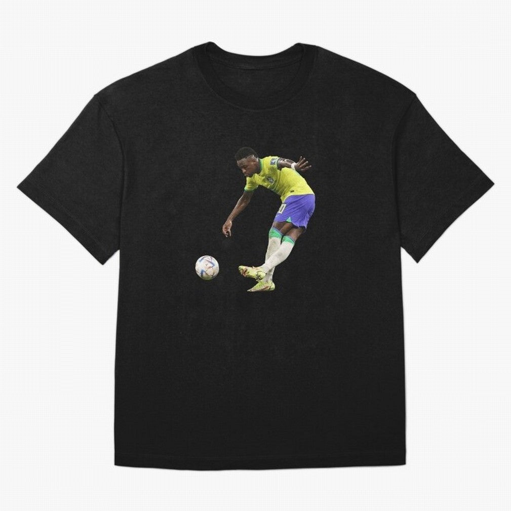 Vinicius Junior rabona Classic T-Shirt Bring Home Match Day Hype around FIFA World Cup 2026 USA Canada Mexico, Neymar, Haaland and Cristiano Ronaldo, Spain, Classic Soccer Heritage, Championship Pressure, Fan Loyalty and International Pride; Built