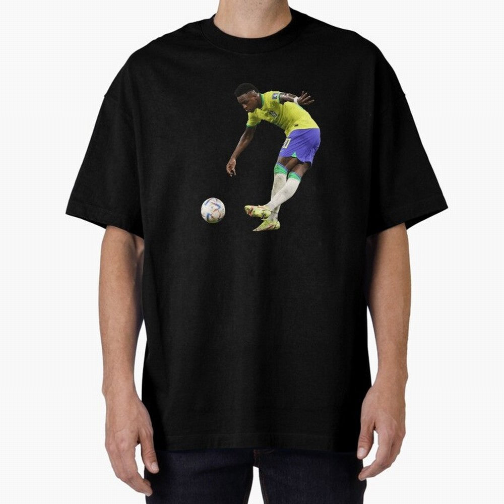Vinicius Junior rabona Classic T-Shirt Honor Football Greatness during FIFA World Cup 2026 for Fans of Messi, Neymar and Mbappe and Argentina, France and Brazil, Bringing Vintage Soccer Flavor, Modern Football Stars, National Flags and Final Night