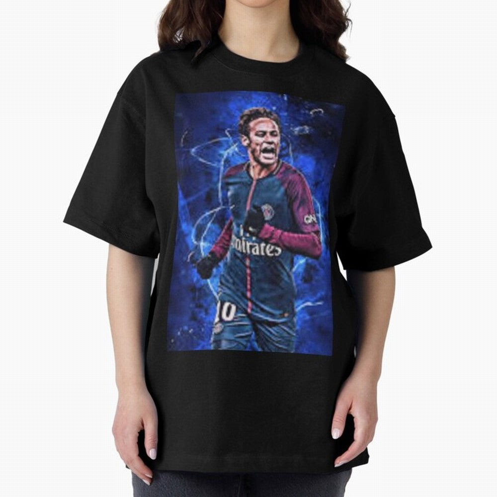 neymar jr art Oversized T-Shirt Upgrade Match Day Hype around FIFA World Cup 2026, CR7, Argentina, France and Brazil, Stadium Memories, Football Loyalty, International Chants and Championship Tradition; Ideal for Fans Who Follow Messi, Cristiano