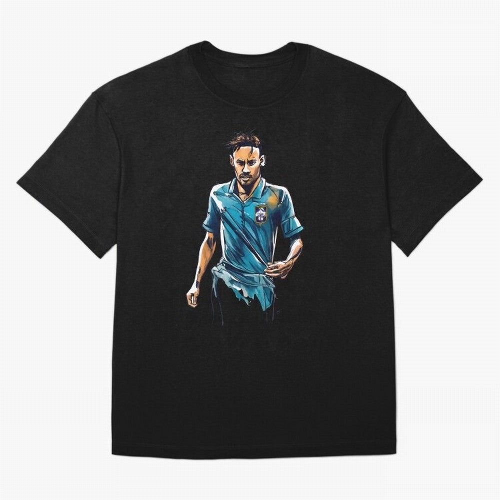 Neymar Jr watercolor drawing Classic T-Shirt Back Your Heroes with Global Football Passion for FIFA World Cup 2026, with Cristiano Ronaldo, Haaland and CR7, England, France and Netherlands, Tournament Hype, Historic Matchups, Family Viewing Parties