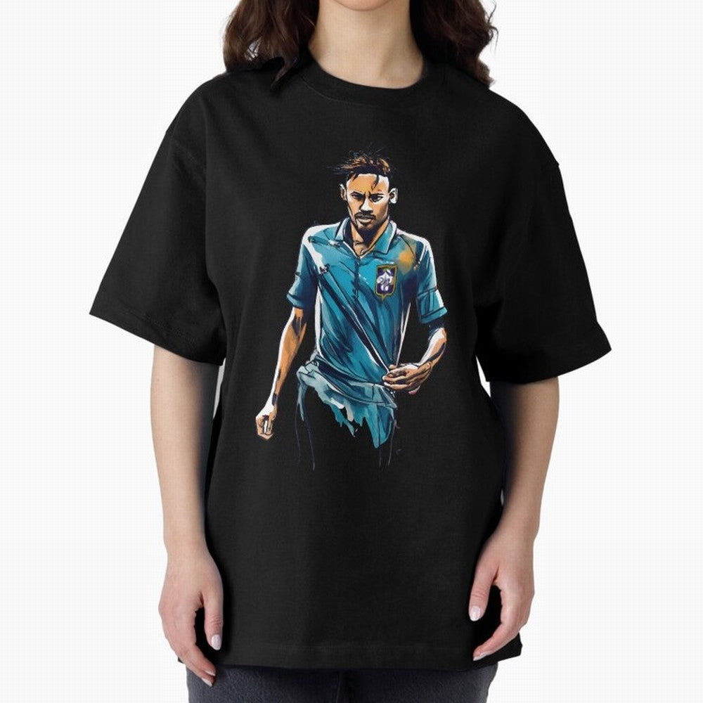 Neymar Jr watercolor drawing Classic T-Shirt Back Your Heroes with Global Football Passion for FIFA World Cup 2026, with Cristiano Ronaldo, Haaland and CR7, England, France and Netherlands, Tournament Hype, Historic Matchups, Family Viewing Parties