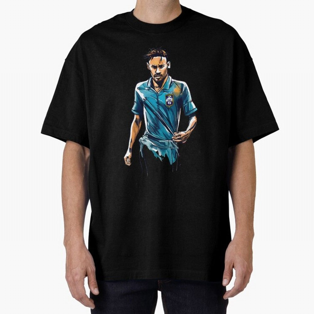 Neymar Jr watercolor drawing Classic T-Shirt Back Your Heroes with Global Football Passion for FIFA World Cup 2026, with Cristiano Ronaldo, Haaland and CR7, England, France and Netherlands, Tournament Hype, Historic Matchups, Family Viewing Parties