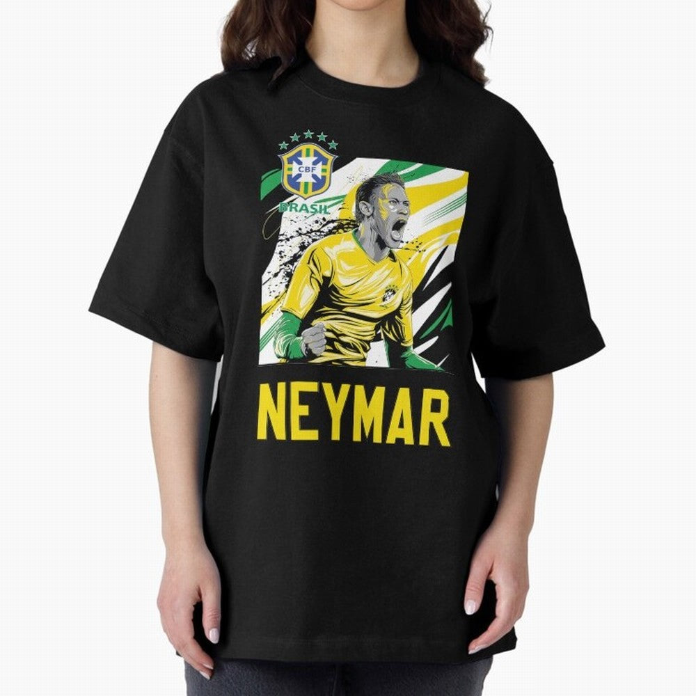 Neymar Jr Essential T-Shirt Capture Stadium Memories from Match Day Hype around FIFA World Cup 2026 Group Stage, Messi and Cristiano Ronaldo, England, France and Netherlands, Sports Nostalgia, International Competition, Famous Players and