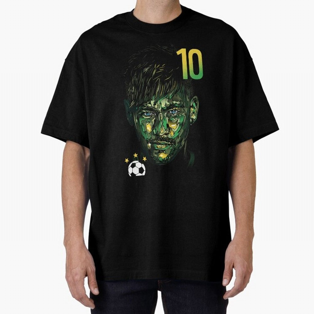 Neymar Jr. Oversized T-Shirt Embrace the FIFA World Cup 2026 Group Stage Journey through Mbappe and Neymar Highlights, Argentina, France and Brazil Pride, Global Supporter Spirit, Legendary Goals, National Colors and Tournament Celebration; Built