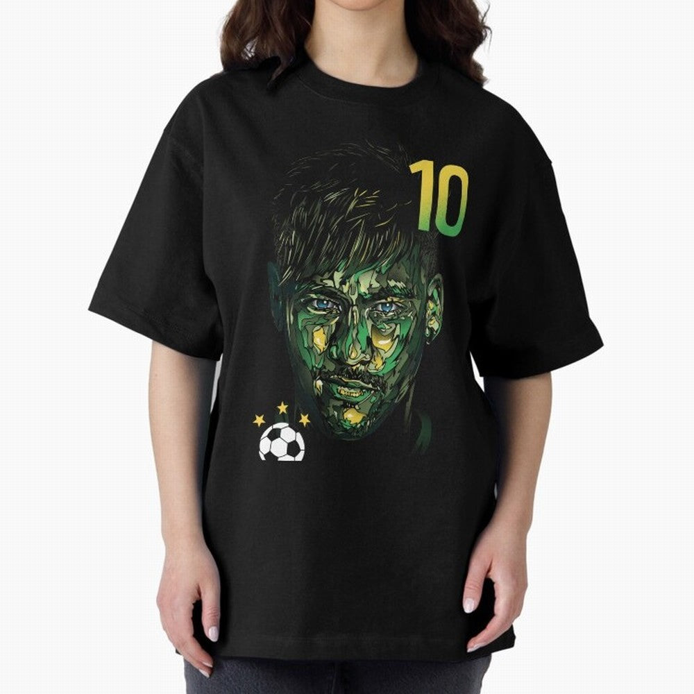 Neymar Jr. Oversized T-Shirt Embrace the FIFA World Cup 2026 Group Stage Journey through Mbappe and Neymar Highlights, Argentina, France and Brazil Pride, Global Supporter Spirit, Legendary Goals, National Colors and Tournament Celebration; Built