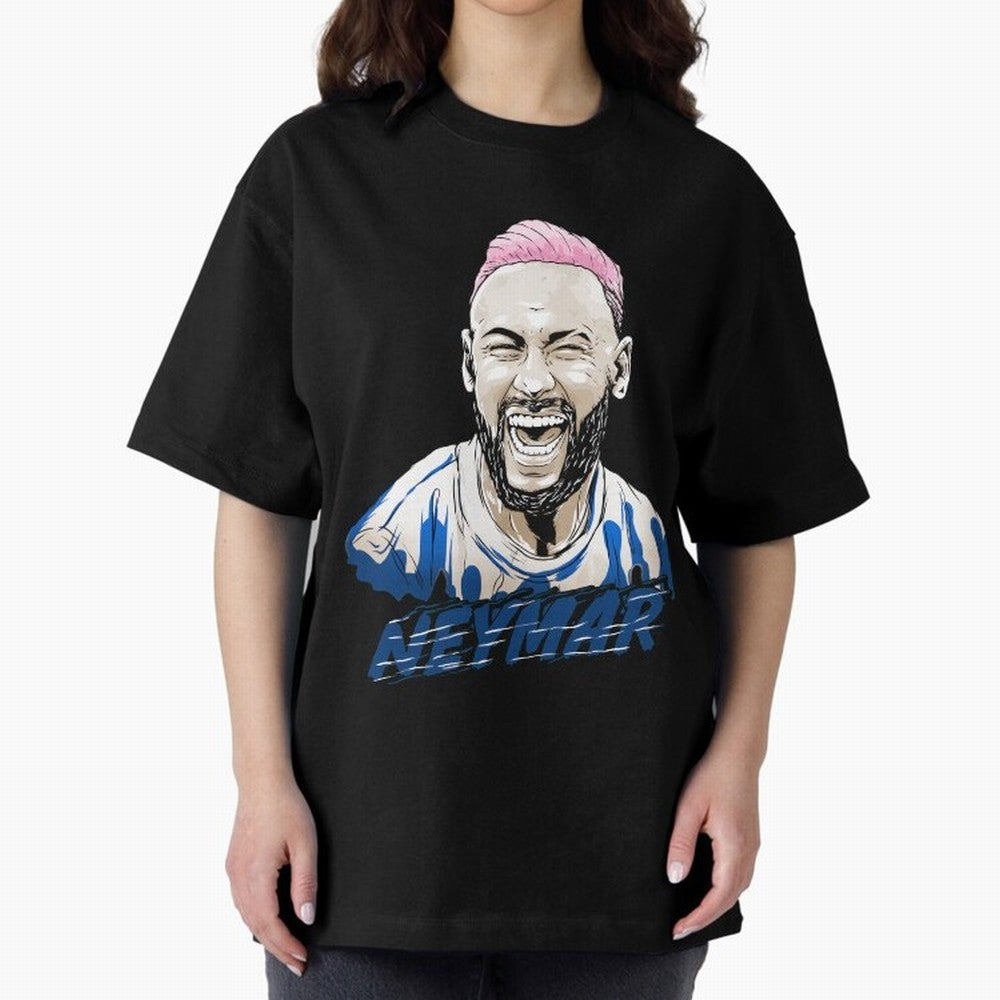 neymar superstar in paris Oversized T-Shirt Create FIFA World Cup 2026 for Fans of CR7 and Portugal, Bringing Global Supporter Spirit, Legendary Goals, National Colors and Tournament Celebration; Ideal for Football Dads, Football Moms, Friends,