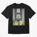 Brazil Football Star Grunge Poster Oversized T-Shirt Bring Supporter Culture to Global Football Passion for FIFA World Cup 2026 USA Canada Mexico, with Messi, CR7 and Mbappe, Brazil, Portugal and Argentina, Soccer Culture, Superstar Moments,
