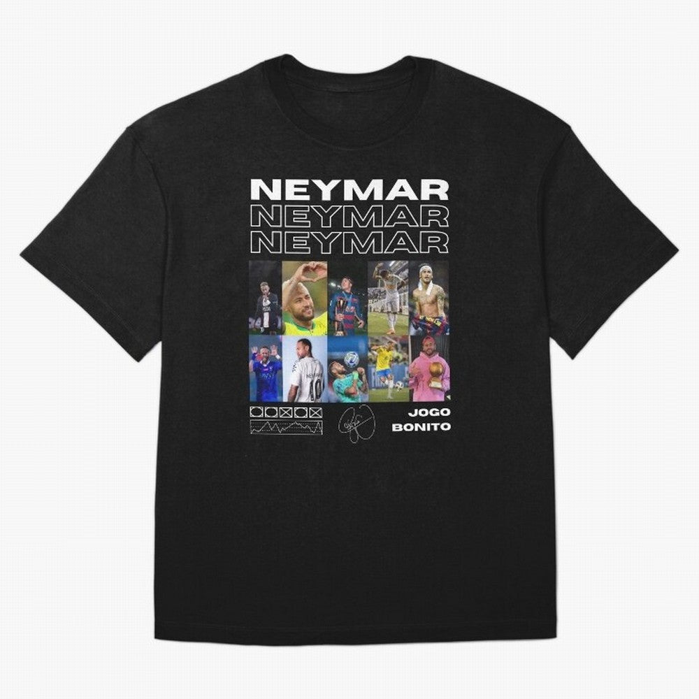 Neymar Jr. Collage Classic T-Shirt Treasure Match Day Hype around FIFA World Cup 2026 USA Canada Mexico, Mbappe, Netherlands, Champion Mindset, Group Stage Buzz, Knockout Tension and Passionate Fan Culture; Made for Die Hard Supporters, Soccer