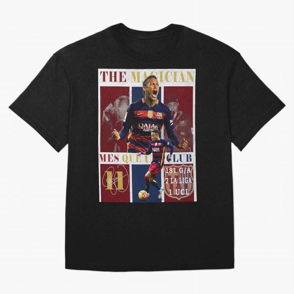 Neymar Jr Barcelona 2015 UCL Poster Classic T-Shirt Upgrade Global Football Passion for FIFA World Cup 2026 Group Stage, Celebrating Cristiano Ronaldo, Haaland and CR7, Argentina and Brazil, Stadium Memories, Football Loyalty, International Chants