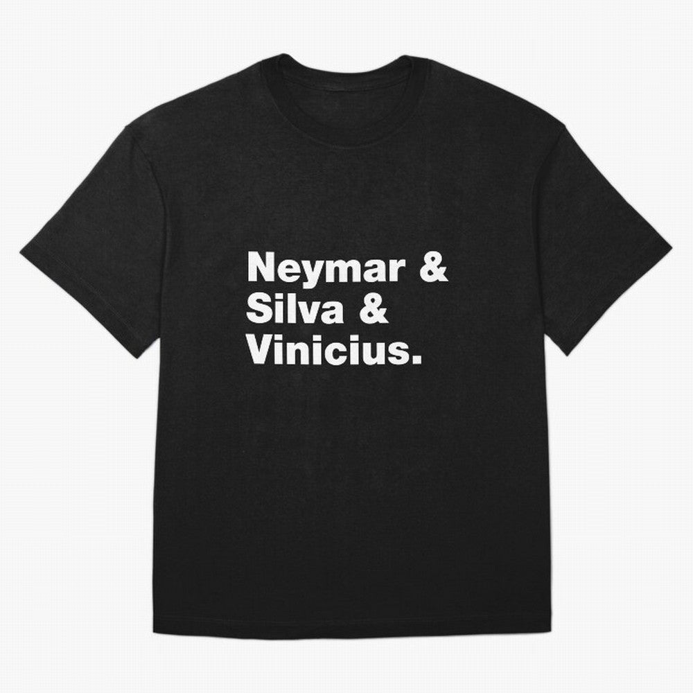 Neymar + Silva + Vinicius - Brazil Brazilian World Cup Squad Team Players Football Soccer Qatar WC 22 Oversized T-Shirt Capture Stadium Memories from Match Day Hype around FIFA World Cup 2026, Cristiano Ronaldo, Spain, Football Passion, Legendary