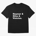 Neymar + Silva + Vinicius - Brazil Brazilian World Cup Squad Team Players Football Soccer Qatar WC 22 Oversized T-Shirt Capture Stadium Memories from Match Day Hype around FIFA World Cup 2026, Cristiano Ronaldo, Spain, Football Passion, Legendary