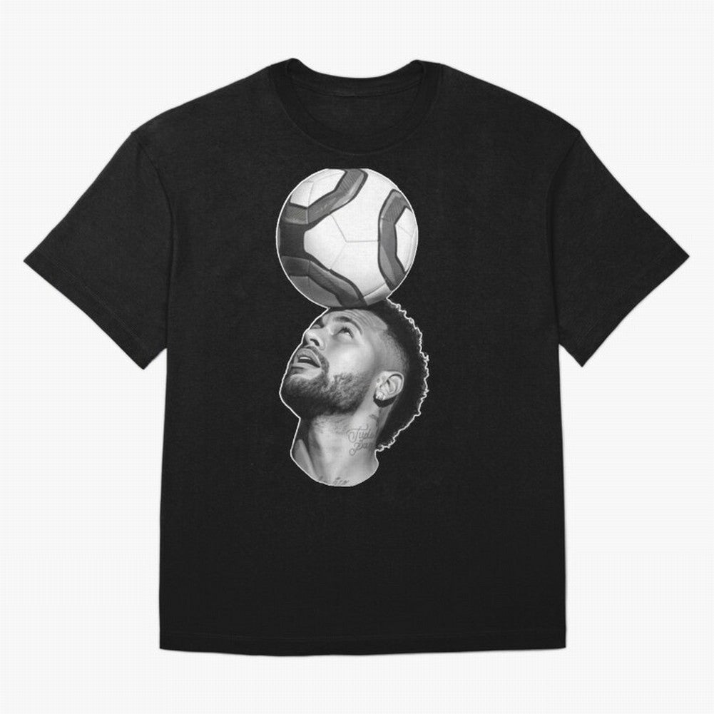 Neymar Jr. ¨C The Art of Balance Oversized T-Shirt Stand Out with Spirit from FIFA World Cup 2026 USA Canada Mexico Spirit, Inspired by Argentina, Neymar, Championship Spirit, Famous Goals, Roaring Crowds and International Football Unity; Perfect