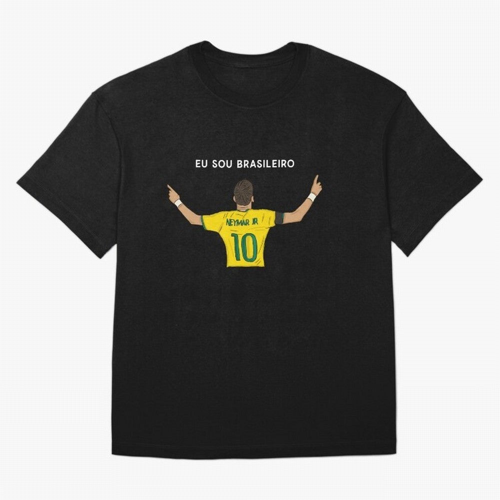 Neymar Jr Brazil Oversized T-Shirt Show Fan Pride Across the FIFA World Cup 2026 Journey through Haaland and Mbappe Highlights, England, France and Netherlands Pride, Global Supporter Spirit, Legendary Goals, National Colors and Tournament