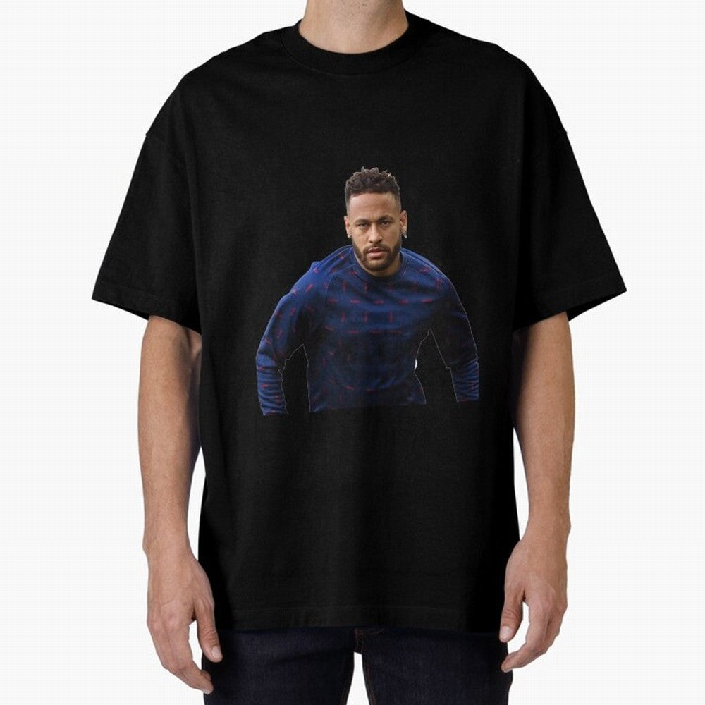 Neymar Junior Sticker Oversized T-Shirt Mark FIFA World Cup 2026 Filled with Cristiano Ronaldo, Haaland and CR7, Netherlands Energy, Match Day Excitement, Supporter Culture, Golden Goals and Global Football Passion; Perfect for Fans, Collectors,