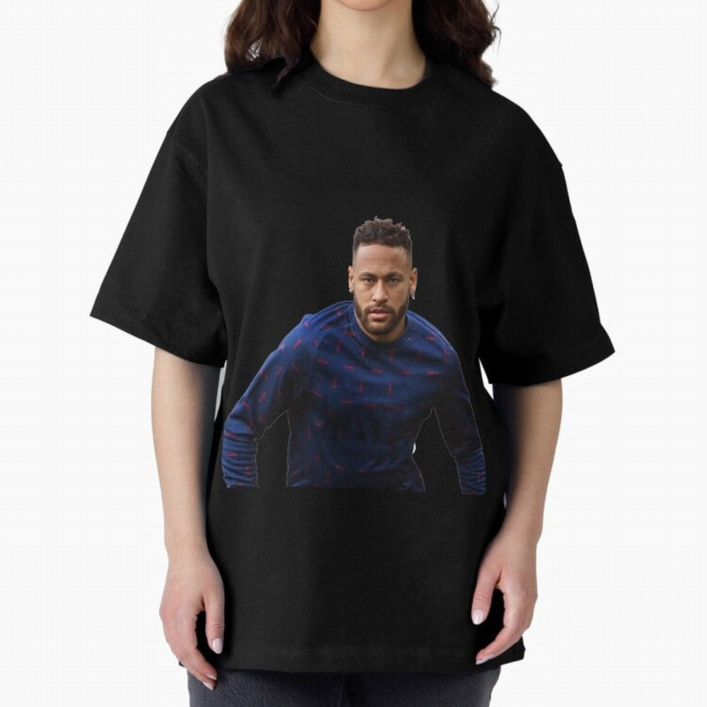 Neymar Junior Sticker Oversized T-Shirt Mark FIFA World Cup 2026 Filled with Cristiano Ronaldo, Haaland and CR7, Netherlands Energy, Match Day Excitement, Supporter Culture, Golden Goals and Global Football Passion; Perfect for Fans, Collectors,