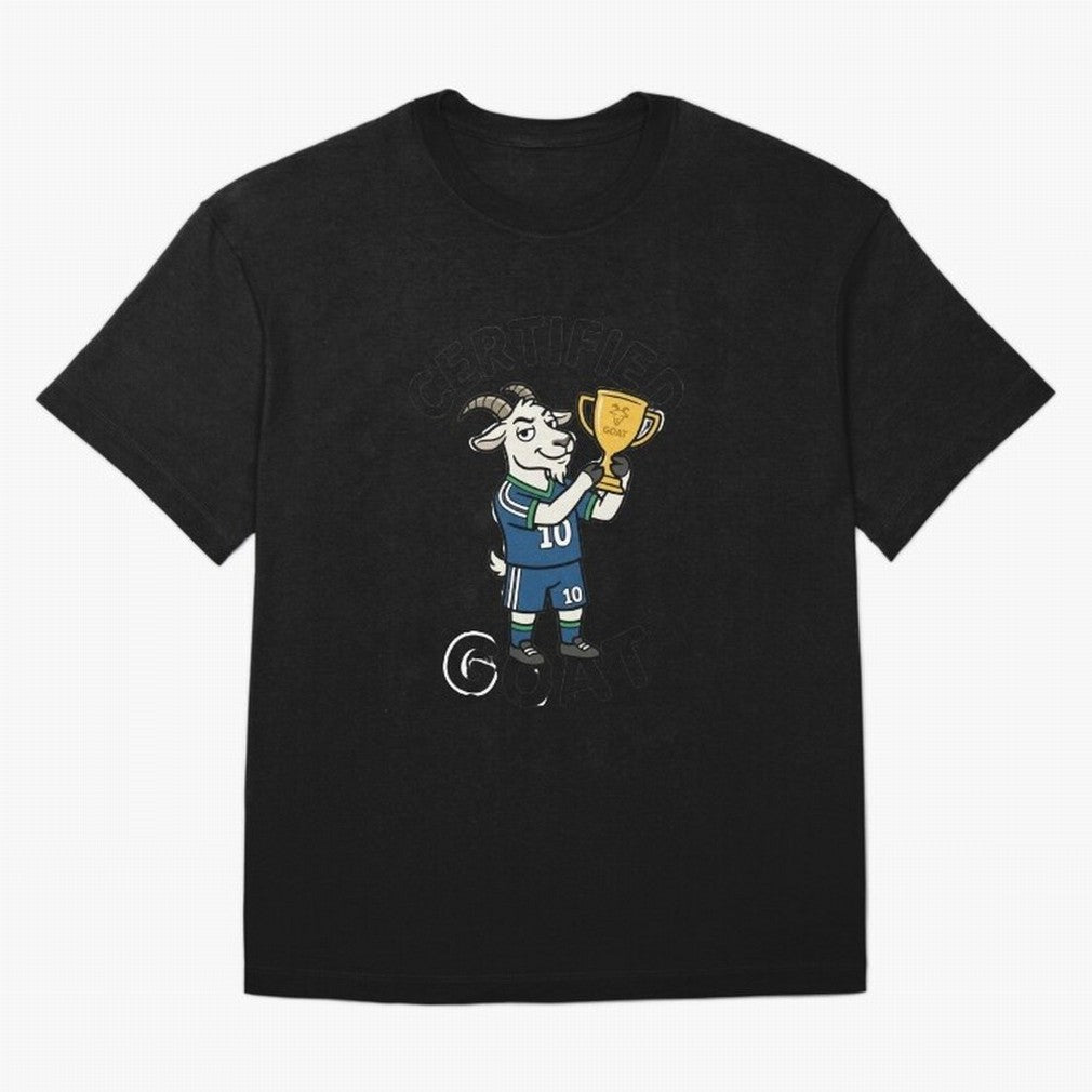 Certified G.O.A.T Classic T-Shirt Live the Energy of Match Day Hype around FIFA World Cup 2026, Haaland and Mbappe, Portugal, Tournament Hype, Historic Matchups, Family Viewing Parties and Global Sports Pride; Perfect for People Who Love Argentina,