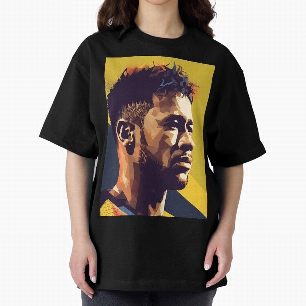 Neymar Jr art Oversized T-Shirt Join Global Football Passion for FIFA World Cup 2026 USA Canada Mexico, Built around Messi, England, Football History, Final Match Energy, Crowd Noise and Once in a Lifetime Moments; Great for Supporters Who Love
