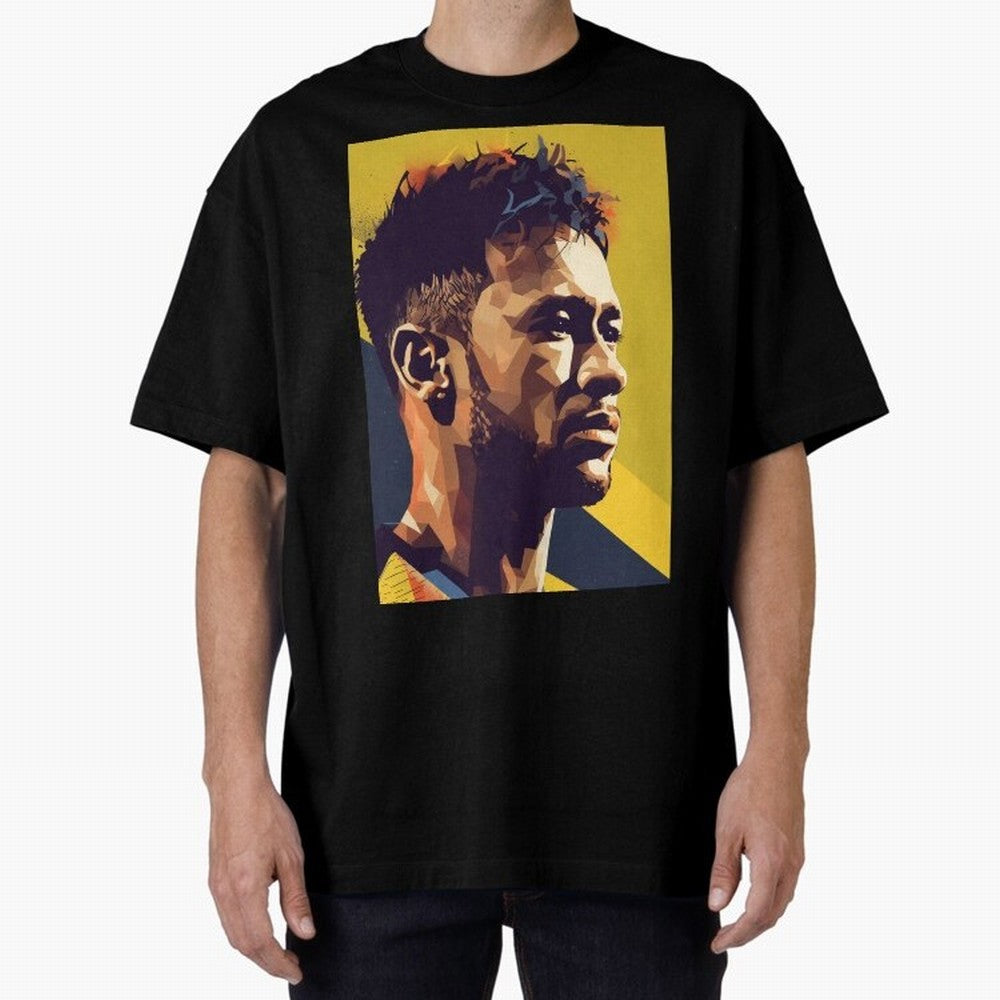 Neymar Jr art Oversized T-Shirt Join Global Football Passion for FIFA World Cup 2026 USA Canada Mexico, Built around Messi, England, Football History, Final Match Energy, Crowd Noise and Once in a Lifetime Moments; Great for Supporters Who Love