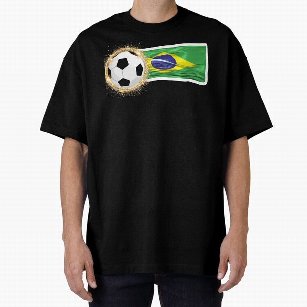 BRAZIL - BRAZILIAN FOOTBALL STICKER Classic T-Shirt Celebrate Golden Goal Energy in the FIFA World Cup 2026 Group Stage Journey through Cristiano Ronaldo, Haaland and CR7 Highlights, Brazil Pride, Worldwide Fan Energy, Dramatic Goals, Stadium