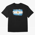 ARGENTINA FLAG WITH GOLDEN HEART Classic T-Shirt Celebrate the Biggest Stage of the FIFA World Cup 2026 Group Stage Journey through Messi and Cristiano Ronaldo Highlights, Spain Pride, Champion Mindset, Group Stage Buzz, Knockout Tension and