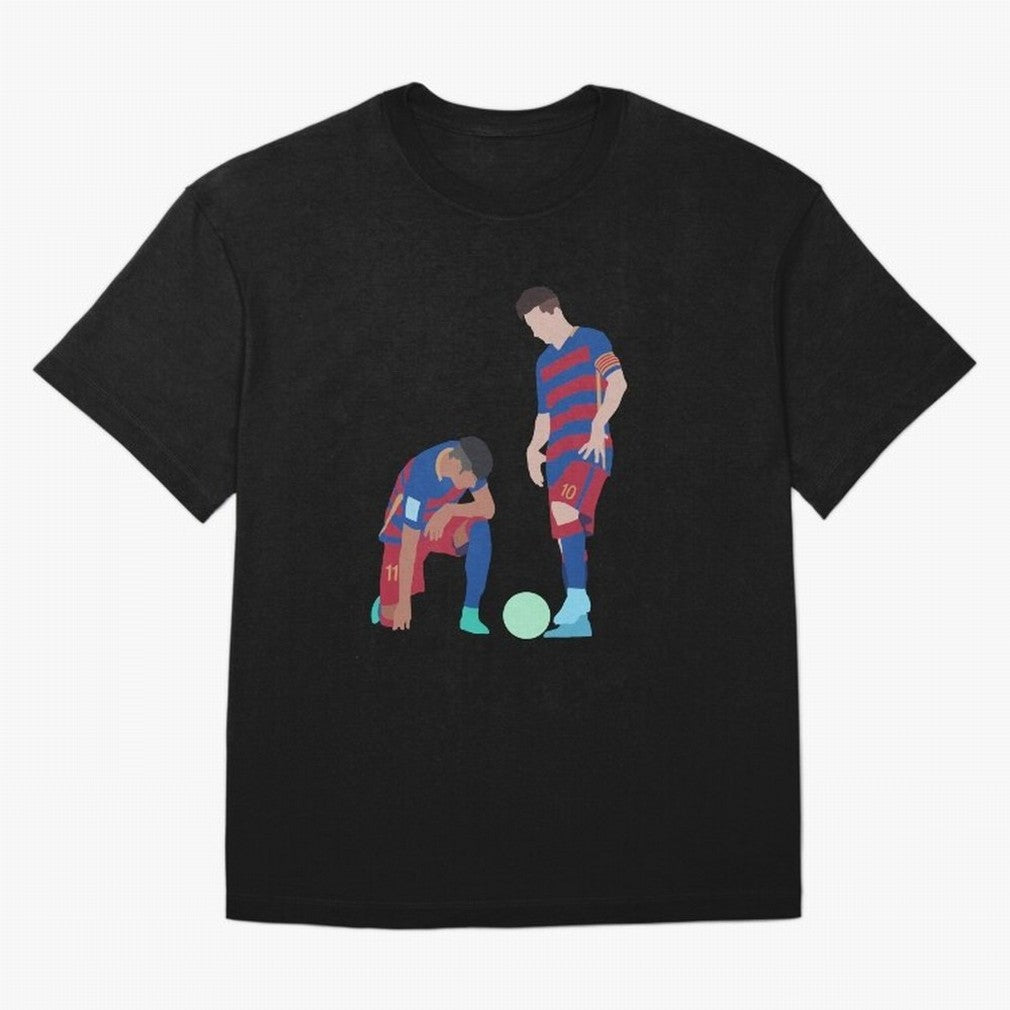 Messi and Neymar Football Free Kick Classic T-Shirt Follow Every Goal of FIFA World Cup 2026 USA Canada Mexico Spirit, Centered on Germany, Neymar, Fan Favorite Moments, National Team Passion, Big Match Drama and Soccer History; Great for Watch