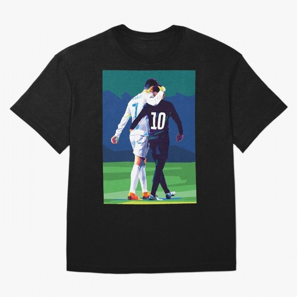 Ronaldo x Neymar Wpap Art Classic T-Shirt Honor the Football Icons of FIFA World Cup 2026 Group Stage for Fans of Messi, Neymar and Mbappe and Germany, Bringing Fan Favorite Moments, National Team Passion, Big Match Drama and Soccer History;