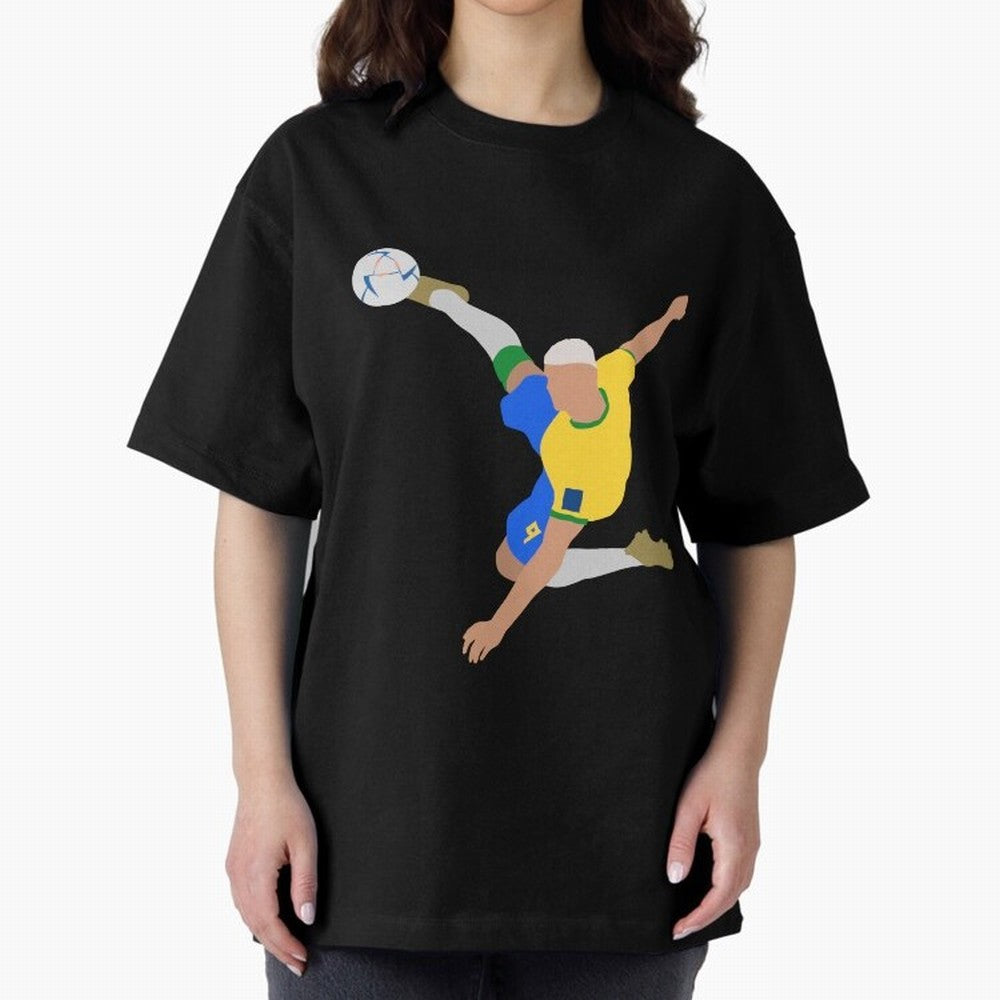 Richarlison Brazil Bicycle Kick Football Goal Classic T-Shirt Feel the Heartbeat of Global Football Passion for FIFA World Cup 2026 Group Stage, Made for CR7 and Messi, Netherlands, Championship Spirit, Famous Goals, Roaring Crowds and