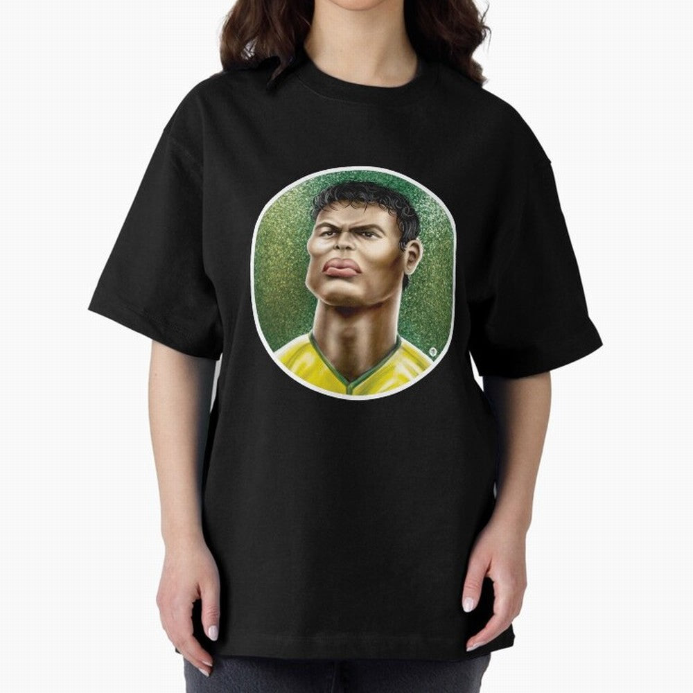 Footballicature : Thiago Silva Classic T-Shirt Join the Countdown to FIFA World Cup 2026 Group Stage for Fans of Neymar, Haaland and Cristiano Ronaldo and Portugal, Bringing Worldwide Fan Energy, Dramatic Goals, Stadium Lights and Championship