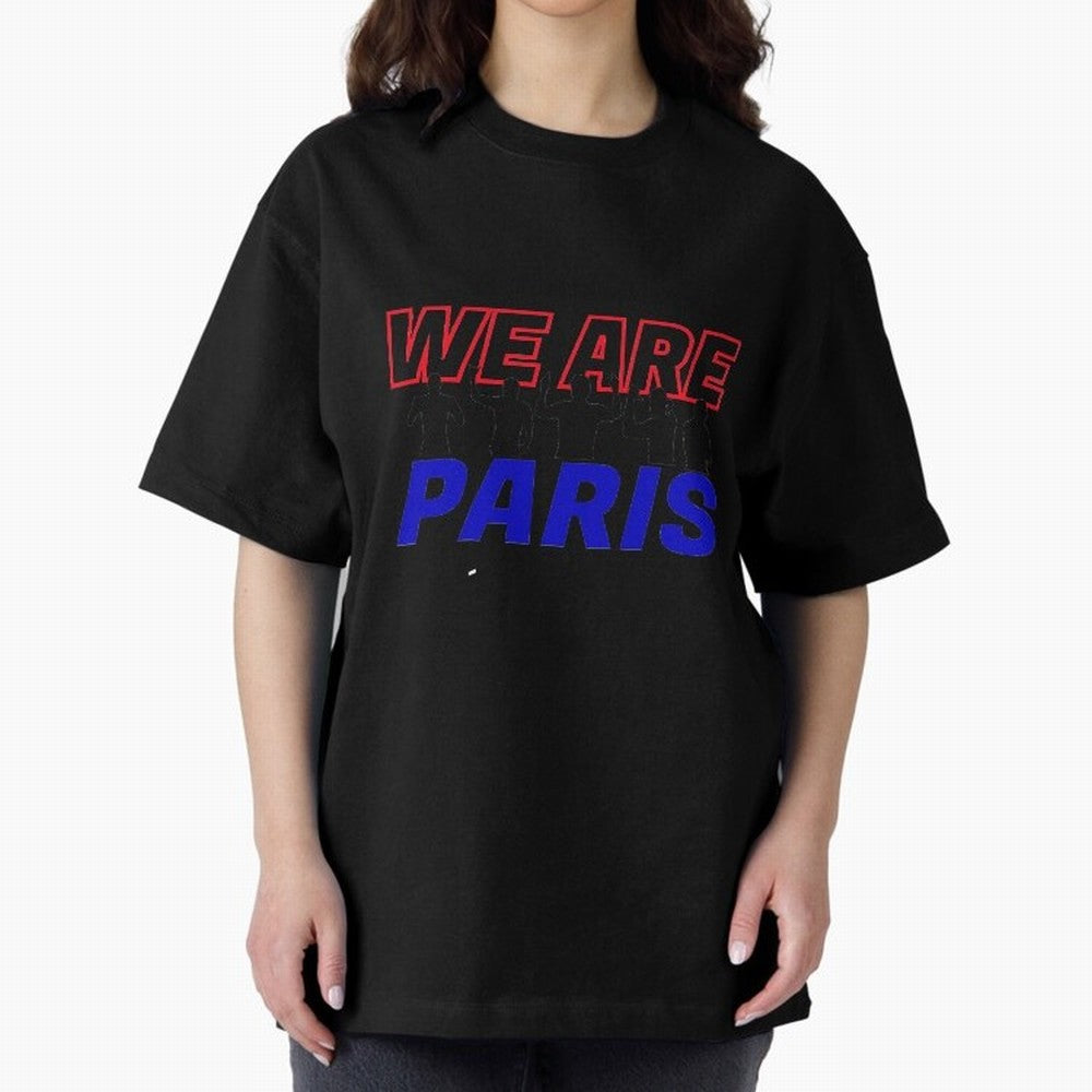 WE ARE PARIS Essential T-Shirt Bring International Match Energy to Global Football Passion for FIFA World Cup 2026 USA Canada Mexico, Celebrating Messi and Cristiano Ronaldo, Argentina, France and Brazil, Vintage Soccer Flavor, Modern Football