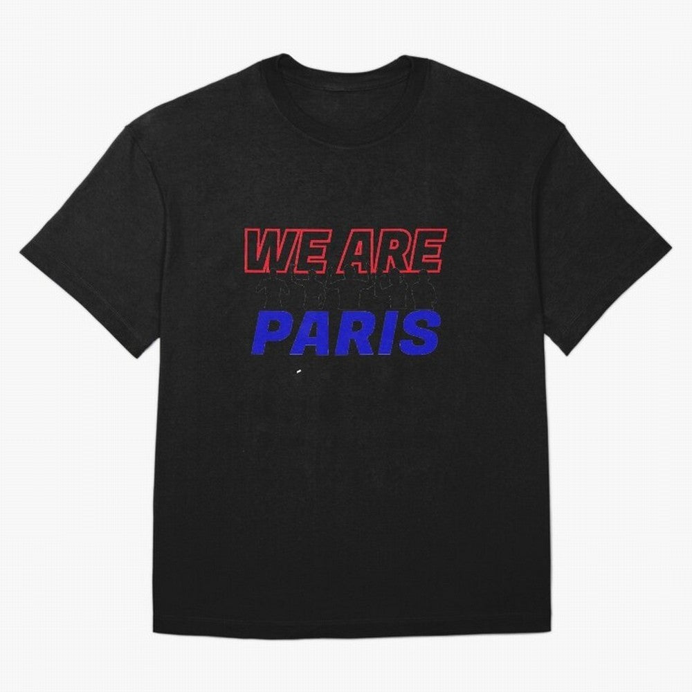 WE ARE PARIS Essential T-Shirt Bring International Match Energy to Global Football Passion for FIFA World Cup 2026 USA Canada Mexico, Celebrating Messi and Cristiano Ronaldo, Argentina, France and Brazil, Vintage Soccer Flavor, Modern Football