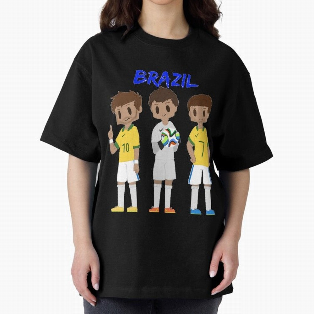 Brazil Essential T-Shirt Fuel Your Fan Pride for FIFA World Cup 2026 USA Canada Mexico Driven by Messi and Cristiano Ronaldo, France Energy, Goal Celebration Energy, Supporter Heritage, Football Icons and Worldwide Tournament Joy; Ideal for Fans