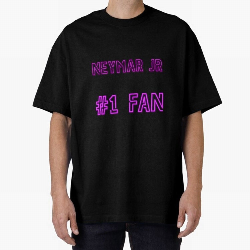 Neymar Jr #1 fan Oversized T-Shirt Celebrate Soccer Greatness during FIFA World Cup 2026 Group Stage for Fans of Mbappe and Neymar and Argentina and Brazil, Bringing Football Passion, Legendary Performances, Festival Vibes and Supporter Community;