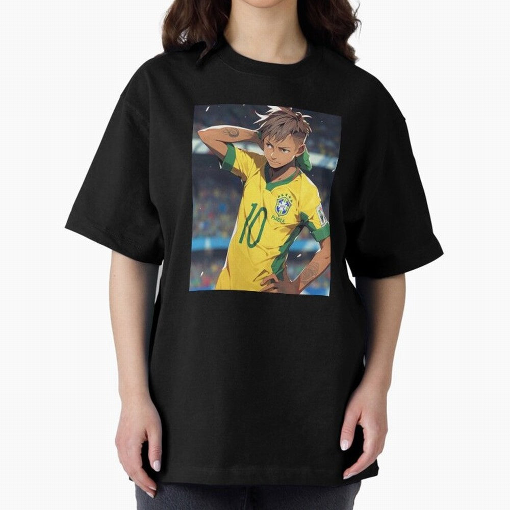Neymar Anime Soccer Classic T-Shirt Bring Champion Energy into Global Football Passion for FIFA World Cup 2026 Group Stage, Featuring Cristiano Ronaldo, Haaland and CR7, Spain, Champion Mindset, Group Stage Buzz, Knockout Tension and Passionate Fan