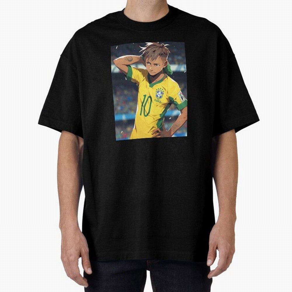Neymar Anime Soccer Classic T-Shirt Bring Champion Energy into Global Football Passion for FIFA World Cup 2026 Group Stage, Featuring Cristiano Ronaldo, Haaland and CR7, Spain, Champion Mindset, Group Stage Buzz, Knockout Tension and Passionate Fan