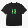 10 - Neymar JR - Brazil Flag Classic T-Shirt Celebrate Classic Football Spirit in FIFA World Cup 2026 for Fans of CR7 and Messi and England and Germany, Bringing Football History, Final Match Energy, Crowd Noise and Once in a Lifetime Moments;