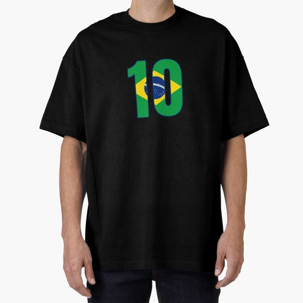 10 - Neymar JR - Brazil Flag Classic T-Shirt Celebrate Classic Football Spirit in FIFA World Cup 2026 for Fans of CR7 and Messi and England and Germany, Bringing Football History, Final Match Energy, Crowd Noise and Once in a Lifetime Moments;