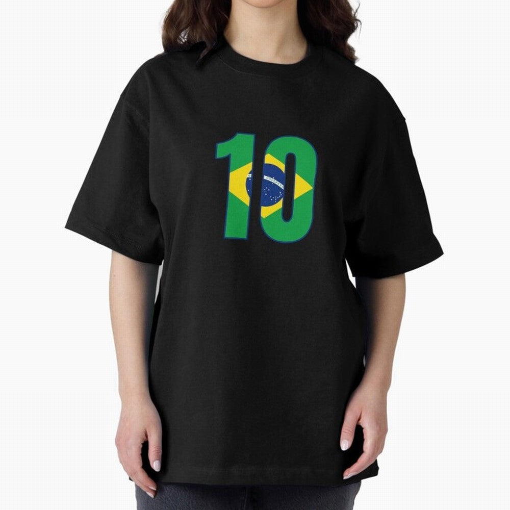 10 - Neymar JR - Brazil Flag Classic T-Shirt Celebrate Classic Football Spirit in FIFA World Cup 2026 for Fans of CR7 and Messi and England and Germany, Bringing Football History, Final Match Energy, Crowd Noise and Once in a Lifetime Moments;