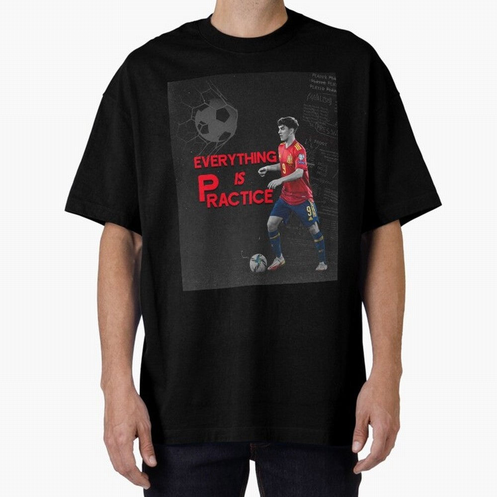 Pablo Gavi Oversized T-Shirt Enjoy the Biggest Football Party of Match Day Hype around FIFA World Cup 2026, Mbappe and Neymar, Brazil, Match Day Excitement, Supporter Culture, Golden Goals and Global Football Passion; Great for Watch Parties,