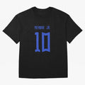 Neymar Jr Brazil White Jersey 2023 Oversized T-Shirt Back the Journey through the FIFA World Cup 2026 USA Canada Mexico Journey through Messi and Cristiano Ronaldo Highlights, Spain Pride, Retro Football Energy, Iconic Rivalries, Trophy Chase Drama